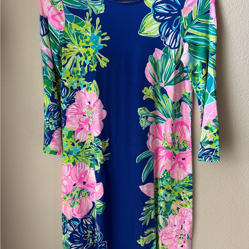 Lilly Pulitzer Ophelia Floral Print Dress - Blue and Pink